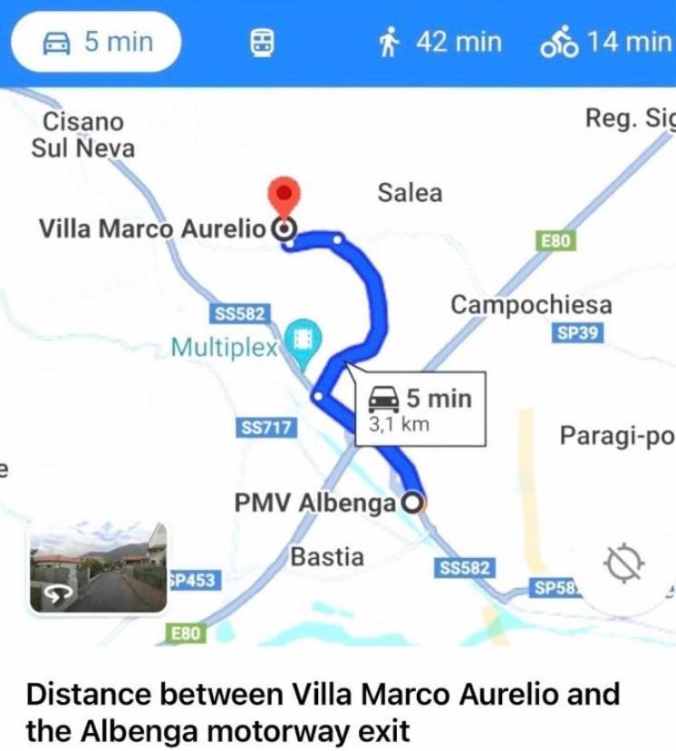 Villa Marco Aurelio Cisano sul Neva Extérieur photo